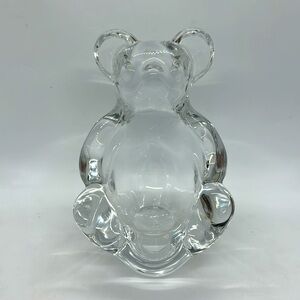 Vannes Vintage Glass Pipe Rest, Clear. 5-1/4” Tall.
